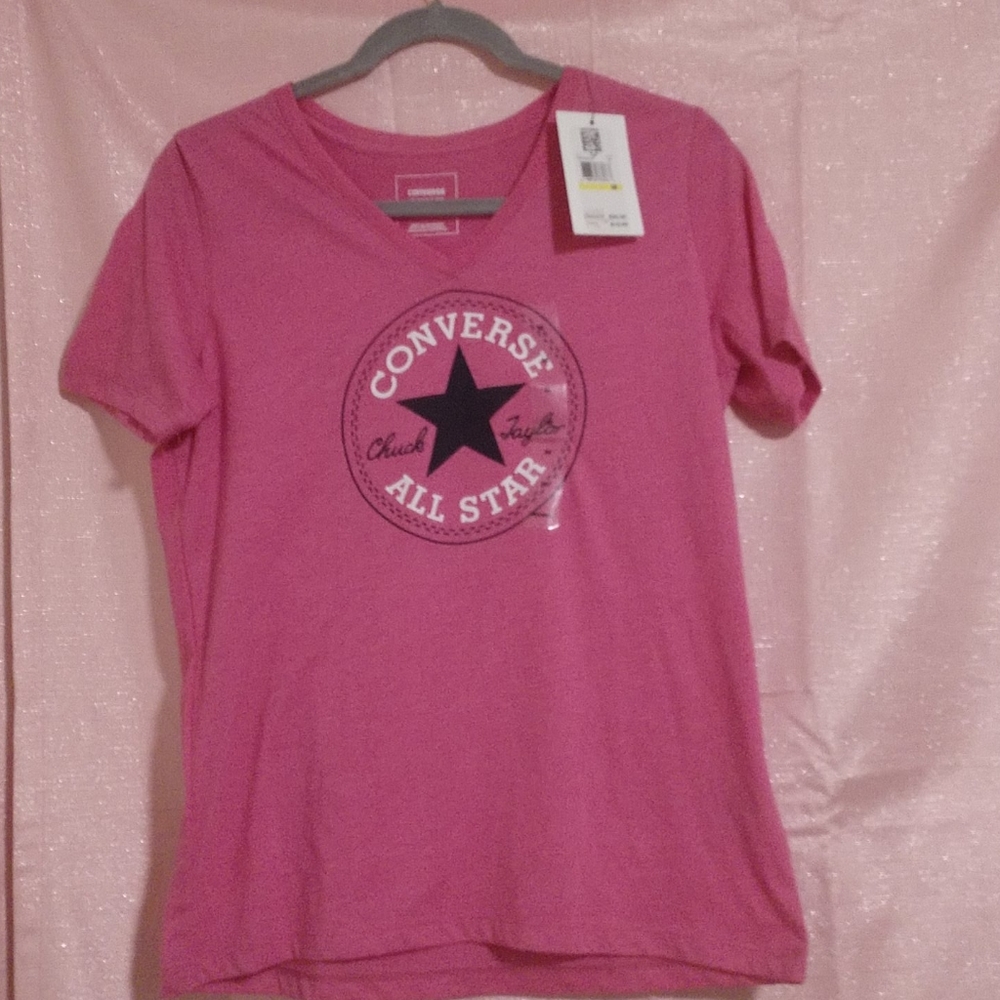 Brand new pink Converse t-shirt size M